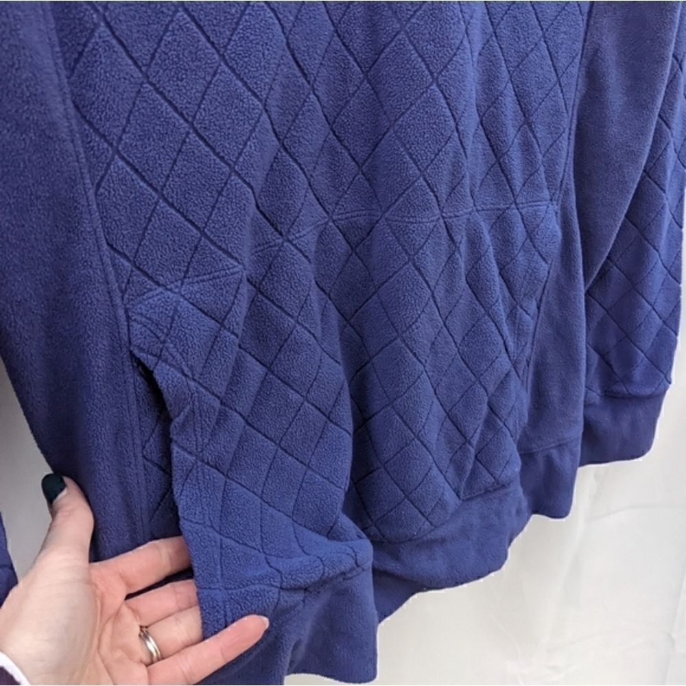 Columbia diamond pattern hooded fleece pullover - Picture 5 of 9